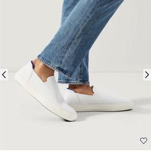 Rothy's White and Blue Men's Sneakers